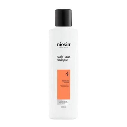 Nioxin Sistema 4 Shampoo para Cabelo com Coloração com Perda de Densidade Avançada 300ml