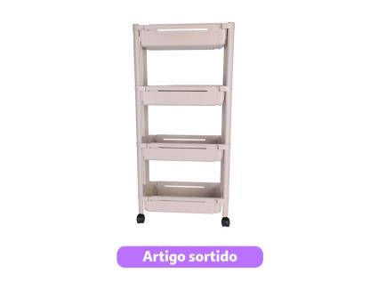 Organizador Com 4 Prateleiras Codil Extensível 37.5x15x79 Cm Cores Sortidas