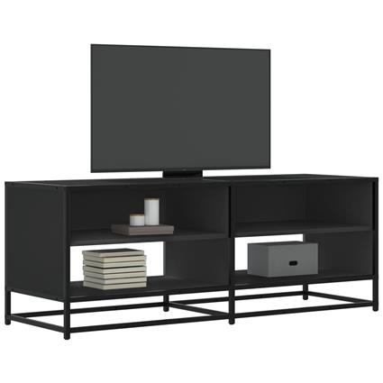 vidaXL Móvel para TV 120,5x40x46 cm derivados de madeira/metal preto