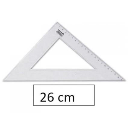 Esquadro Plástico 45º-26Cm 1 Unidade