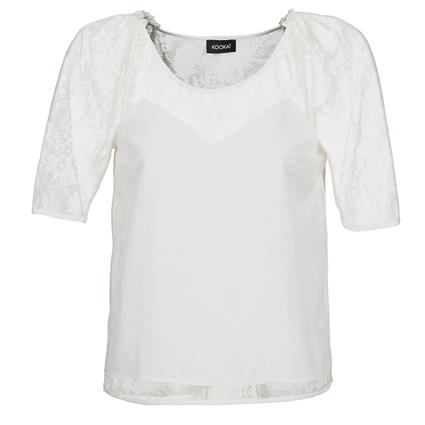 Kookaï  Tops / Blusas BASALOUI  Branco Disponível em tamanho para senhora. FR 36,FR 38.Mulher > Roupas > Blusas