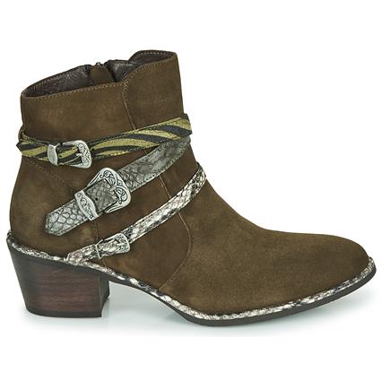 Regard  Botins NAPOLI V3 VELOURS MILITARE  Cáqui Disponível em tamanho para senhora. 36,37,38,39,40.Mulher > Sapatos > Botins
