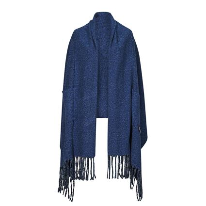 Desigual  Cachecol SCARF COLORED POCKETS  Azul Disponível em tamanho para senhora. Único.Mulher > Roupas > Cachecol