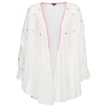 Brigitte Bardot  Casacos de malha APOLLINE  Branco Disponível em tamanho para senhora. FR 38,FR 36.Mulher > Roupas > Casaco