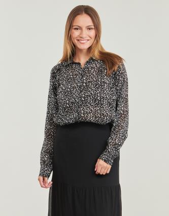 Ikks  Tops / Blusas CHEMISE ML AMPLE  Preto Disponível em tamanho para senhora. FR 36,FR 38,FR 40,FR 42.Mulher > Roupas > Blusas