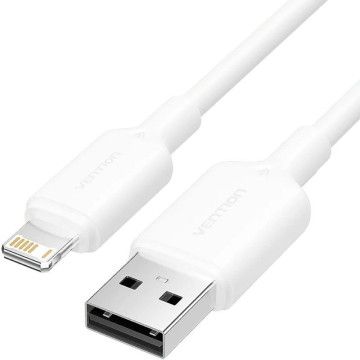VENTION - Vention LAMWF USB 2.0 Lightning Cable/ USB Macho - Lightning Macho/ 480Mbps/ 1m/ Branco Vention LAMWF USB 2.0 Lightning Cable/ USB Macho - Lightning Macho/ 480Mbps/ 1m/ Branco