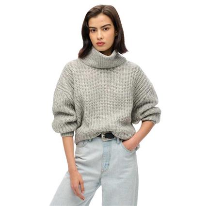 Superdry Camisola De Gola Alta Brushed Rib Slouch Nk