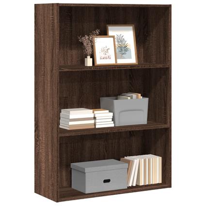 vidaXL Estante 80x30x114 cm derivados de madeira carvalho castanho