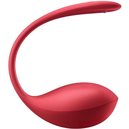 SATISFYER - SHINY PETAL ESTIMULADOR DE CONTROLE REMOTO G POINT VERMELHO APLICATIVO GRATUITO