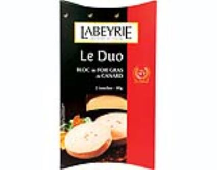 Bloc De Foie Gras De Pato Labeyrie Duo 2 Fatias 80g