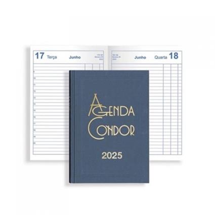 Agenda Escritório Condor 2025 140X210mm Diária Azul A21