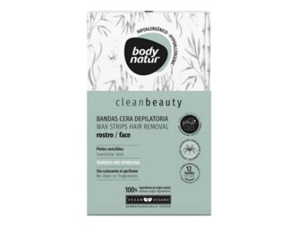 Bandas Depilatórias Faciais  Clean Beauty (12 uds)