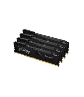 VALUERAM - Memória 64GB 3600MHz DDR4 CL18 DIMM (Kit of 4) FURY Beast Preto