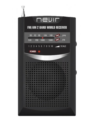 Radio Portatil  Nvr136d  Negro - Sistema Áudio