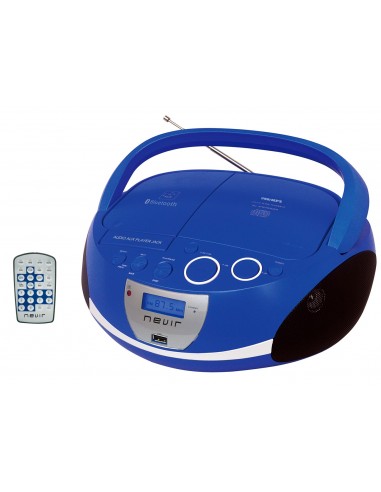 Radio Cd  Nvr-480ub Azul Bluetooth - Electrónica De Consumo