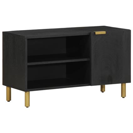 vidaXL Móvel de TV 80x33x46 cm derivados de madeira preto
