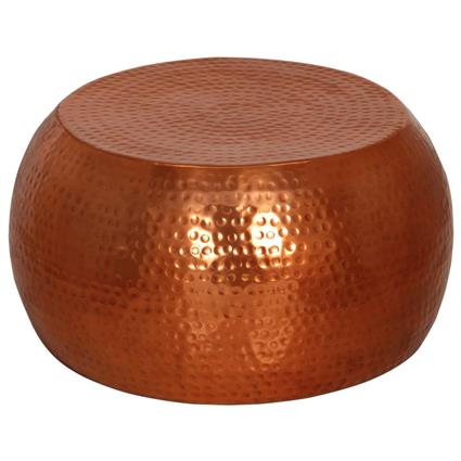 vidaXL Mesa de centro Ø55x28 cm alumínio