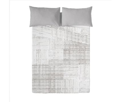 Sandal - conjunto de lençóis impressos - algodão extra macio - inclui lençol plano + 1 fronha - texture