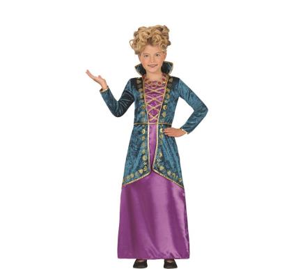 Fato de bruxa lilás para menina
