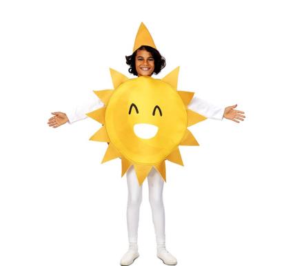 Fato de Sol Sorridente com chapéu para criança