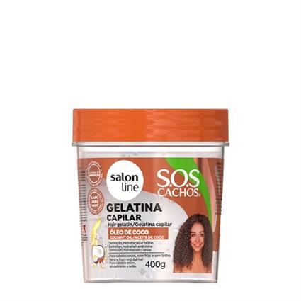Salon Line SOS Cachos Gelatina Óleo de Coco 400g