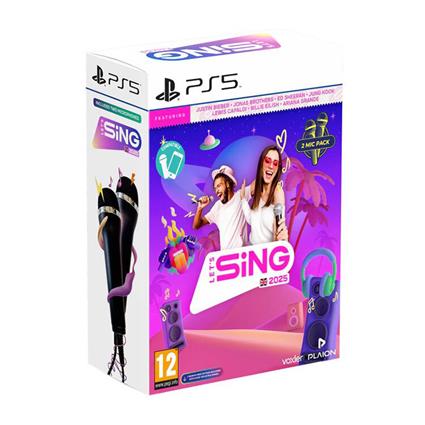 JOGO PS5 LETS SING 2025 + 2 MICRO