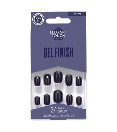 Elegant Touch - Unhas postiças Gel Finish - Inky Blue