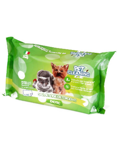 Toalhetes De Limpeza Cães E Gatos Exotic 35 Unidades