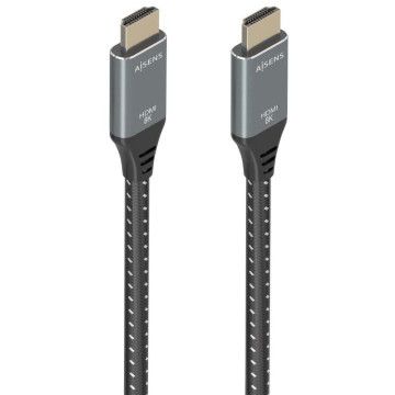 Cabo HDMI 2.1 8K Aisens A150-0876/ HDMI Macho - HDMI Macho/ 5m/ Cinza e Preto