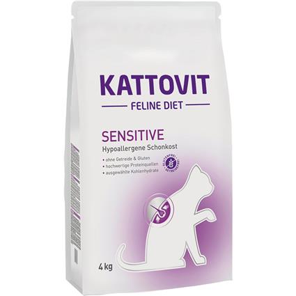 Kattovit Comida úmida Para Gatos Adultos Sensíveis 4kg