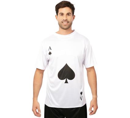 Camiseta adulta branca Ás de Espadas
