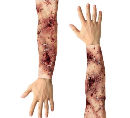Mangas costuradas para tatuagem no braço