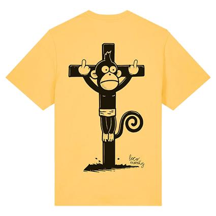 Loco Monky Camiseta De Manga Curta Pray For Monky