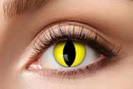 Lentes de Contacto de Fantasia Gato Amarelo