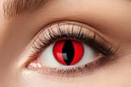 Lentes de Contacto de Fantasia Gato Vermelho