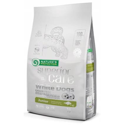 Nature´s P Ração Para Cães Superior Care White Dogs Grain Free Junior Small Bialoryba 10kg