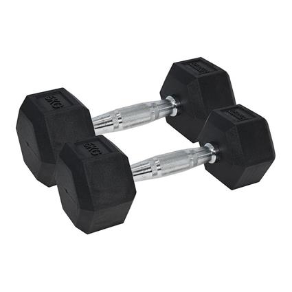 Ufe Haltere Hexagonal De Borracha Pro 2 Unidades