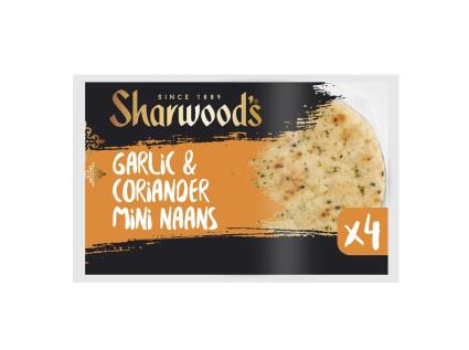 Mini Naan Sharwood's Alho E Coentros 260g