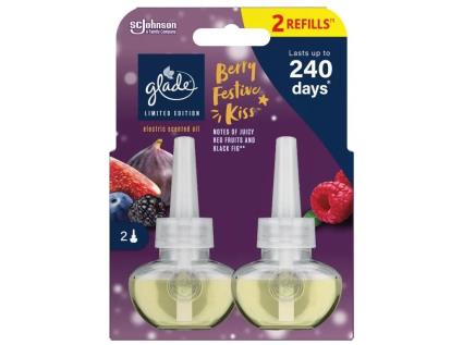 Ambientador Eléc. Rec. Glade Winter Berry Festive Kiss 2x20ml