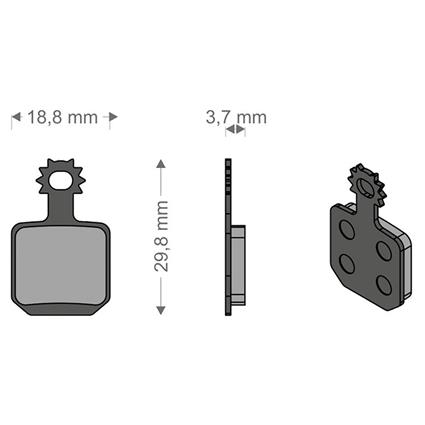 Brenta Ciclo Pastilhas De Freio A Disco Performance Tech Mt5/mt7 Magura (4 Pieces)