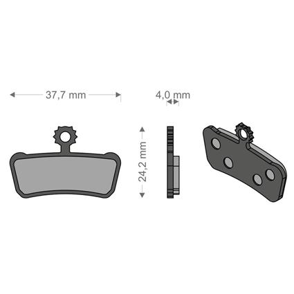 Brenta Ciclo Pastilhas De Freio A Disco Sinterizadas Xo-elixir Trail/rsc/r/t Avid/sram