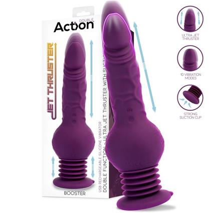 Booster Vibrador con Thrusting Ultra Jet Thruster con Potente Ventosa