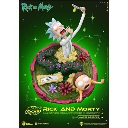 Beast Kingdom Toys Estátua Rick And Morty Master Craft Rick And Morty 42 Cm
