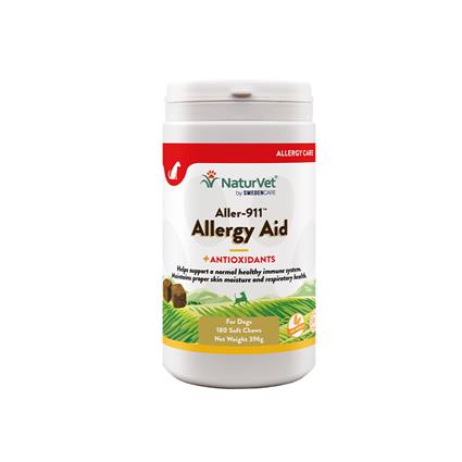 NaturVet Aller-911 Advanced Allergy Aid Snacks - 180 unidades