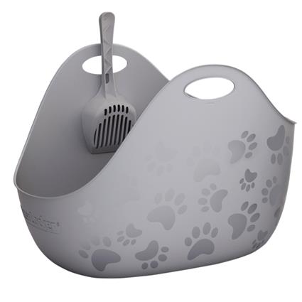 Caixa de areia LitterLocker® LitterBox para gatos  - Cinza