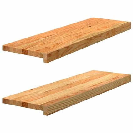 vidaXL Soleiras da janela 2 pcs 80x30x2 cm carvalho castanho-claro