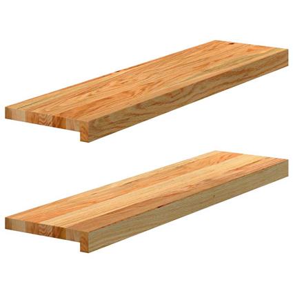 vidaXL Soleiras da janela 2 pcs 80x20x2 cm carvalho castanho-claro