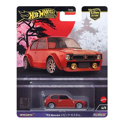 Hot Wheels Carro '73 Honda Civic Custom Japan Historics