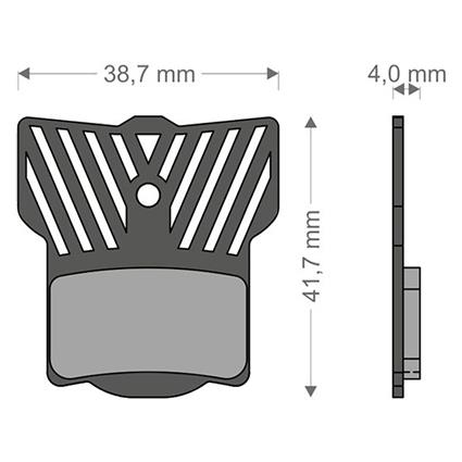 Brenta Ciclo Pastilhas De Freio A Disco Light Tech Mt2-8 Disk Magura