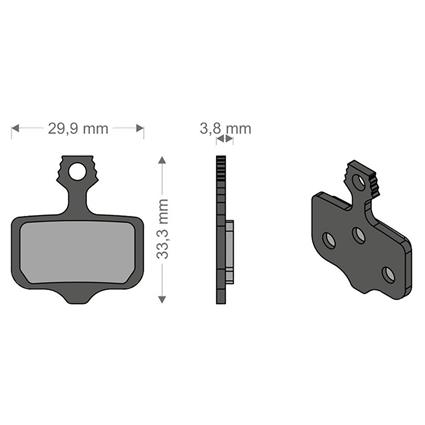 Brenta Ciclo Pastilhas De Freio A Disco Sinterizadas Elixir 9/7/cr/xx/t/tl Avid/sram